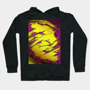 Fractured anger yellow Hoodie